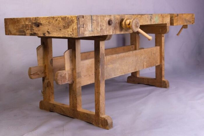 vintage swedish carpenters workbench 1890s 4685