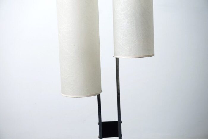 vintage swizz floor lamp with glass fleece shades 1960s 3