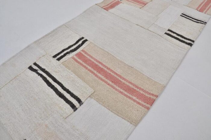 vintage traibal anatolian hemp runner rug 1960s 5012