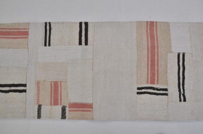 vintage traibal anatolian hemp runner rug 1960s 7146