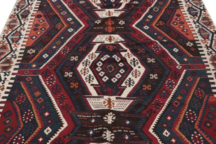 vintage turkish kilim with polychromatic geometric patterns from rug and kilim 1828