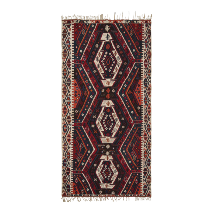 vintage turkish kilim with polychromatic geometric patterns from rug and kilim 7684