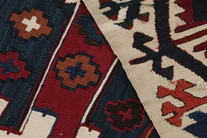 vintage turkish kilim with polychromatic geometric patterns from rug and kilim 9254