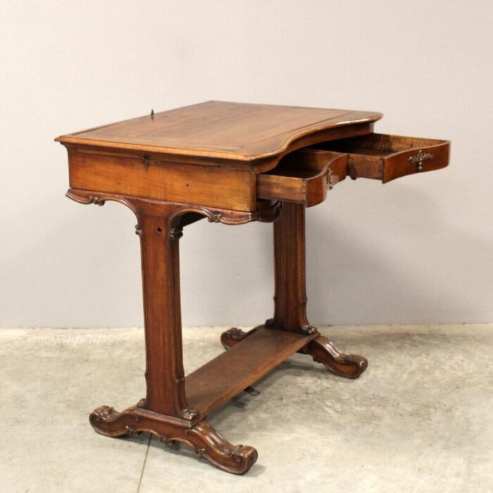 vintage walnut writing desk 4257