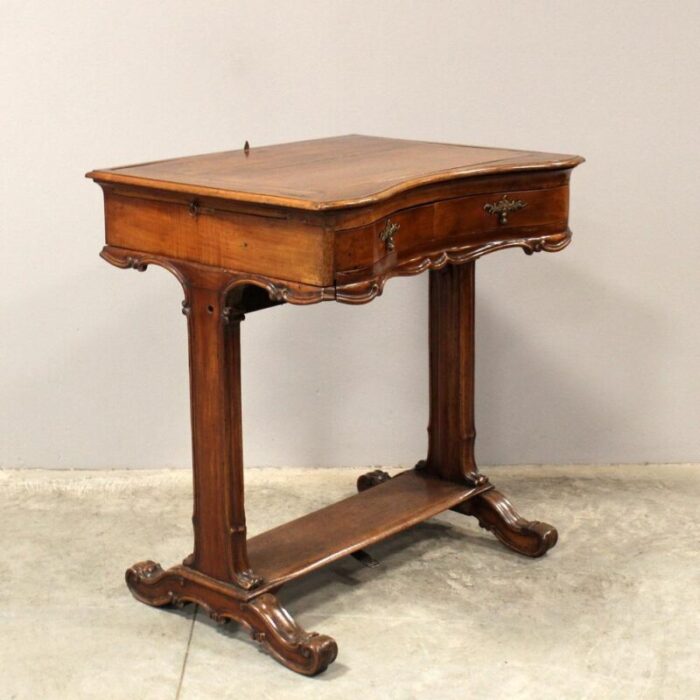 vintage walnut writing desk 7500