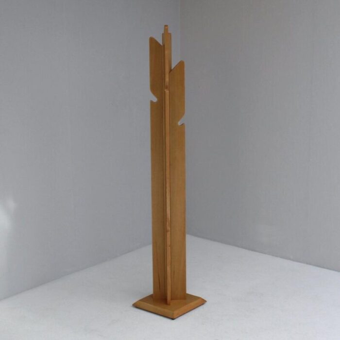 vintage wooden coatrack 4629