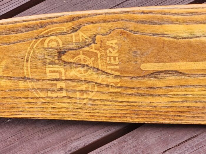 vintage wooden lund water ski wall art 8851