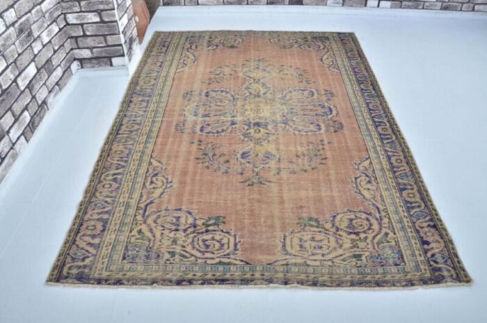 vintage wool rug 1960s 0307