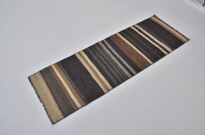 vintage wool runner rug 1960s 2712