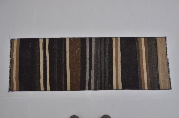 vintage wool runner rug 1960s 4031