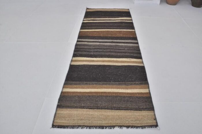 vintage wool runner rug 1960s 6469