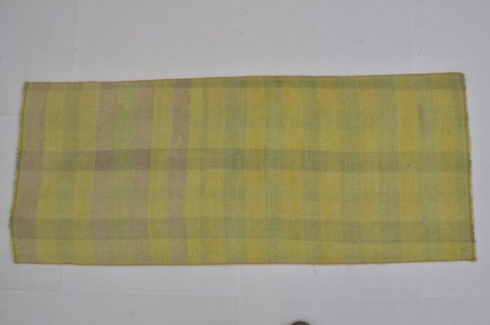 vintage yellow runner rug 1960 9472