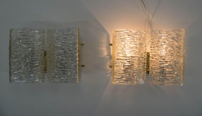 wall lamps from kalmar 1950s set of 2 3