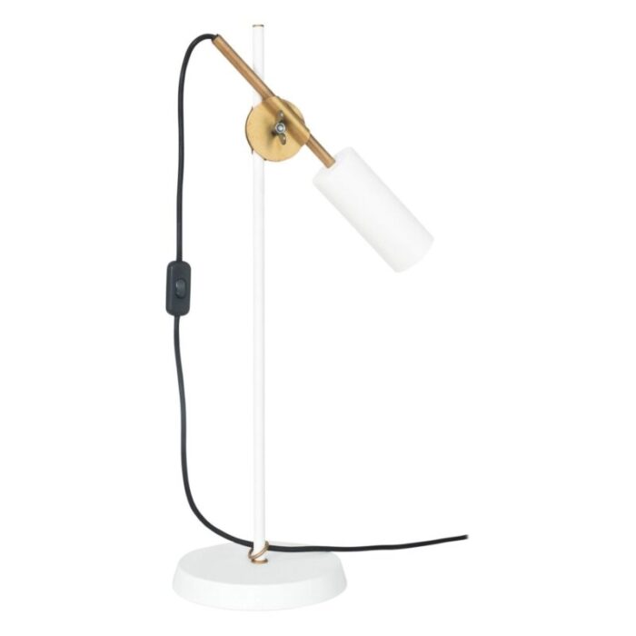 white stav table lamp by johan carpner for konsthantverk 1