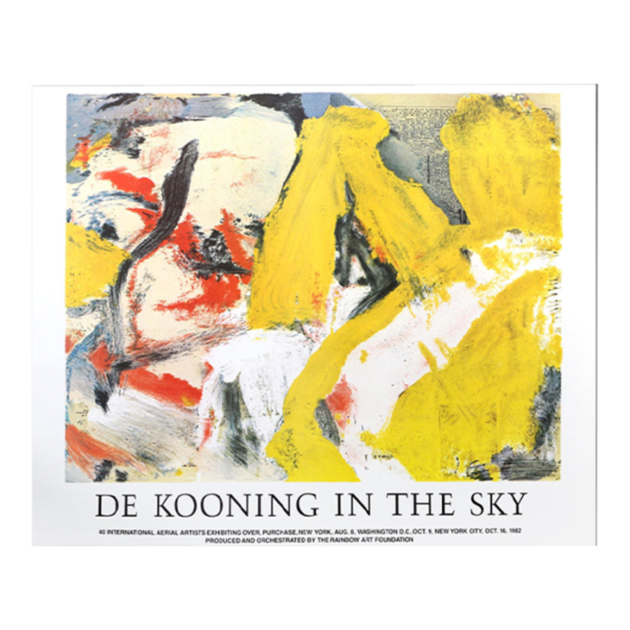 willem de kooning in the sky abstract expressionist lithograph 6693