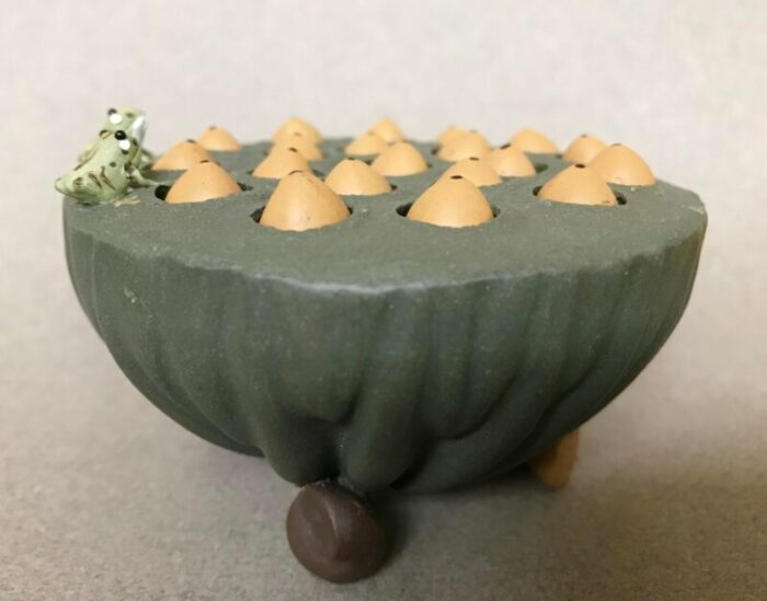 yixing scholar object of a lotus pod with movable seeds 3362